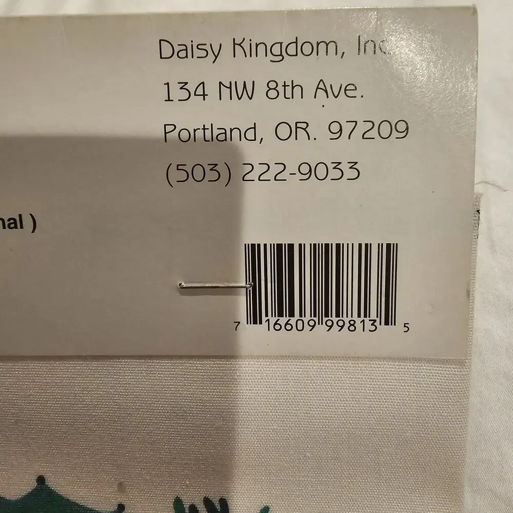 Daisy Kingdom Vintage Christmas Appliqué No Sew Fabric Cut Out Tartan Floral
